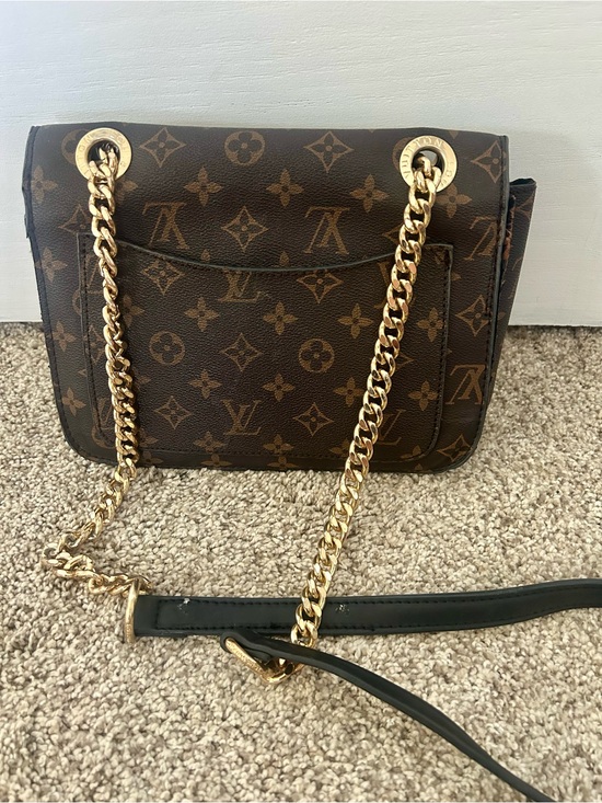 Source Unknown Handbags - Source Unknown Monogram Crossbody in Brown with Gold Hardware